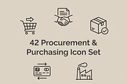 42 Corporate Procurement Team Icon, an Outline Icon by adenpinkstore (Thumbnail 1 of 16)