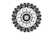 Black and White Mandala Patterns Set, a Decorative Illustration by NJ Himel (Thumbnail 82 of 101)
