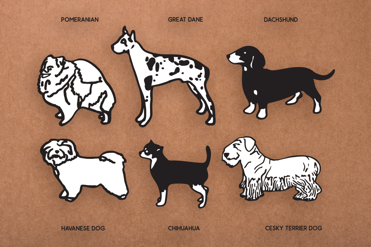 Vintage Dog Doodles Mega Bundle, an Illustration by duka (Photo 10 of 19)