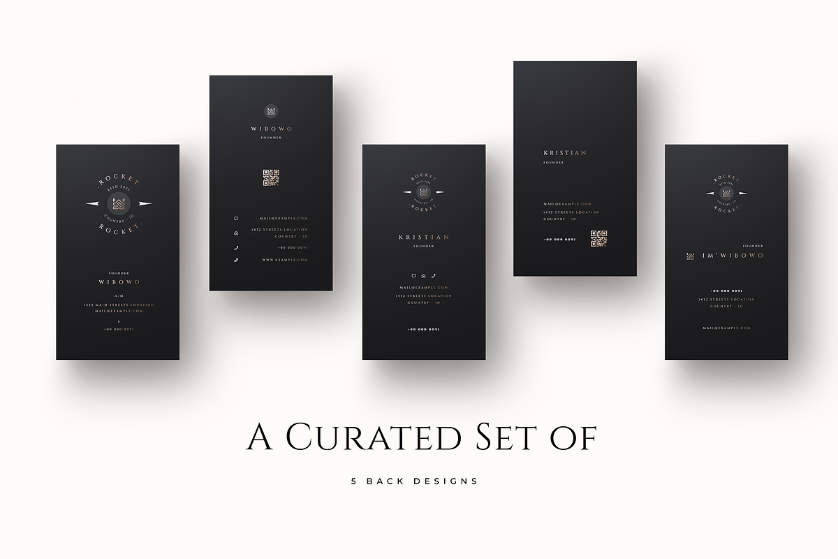 Roman - Exclusive Business Cards, a Business Card Template by Ctrl space studio (Photo 2 of 9)