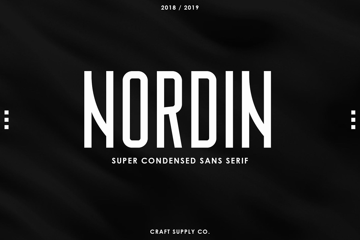 Nordin - Condensed Sans Serif Font, a Sans Serif Font by Craft Supply Co. (Photo 10 of 11)