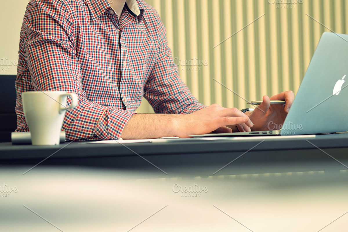 Man working in office stock photo containing man and working, a Business Photo by SunshineSites (Photo 2 of 2)