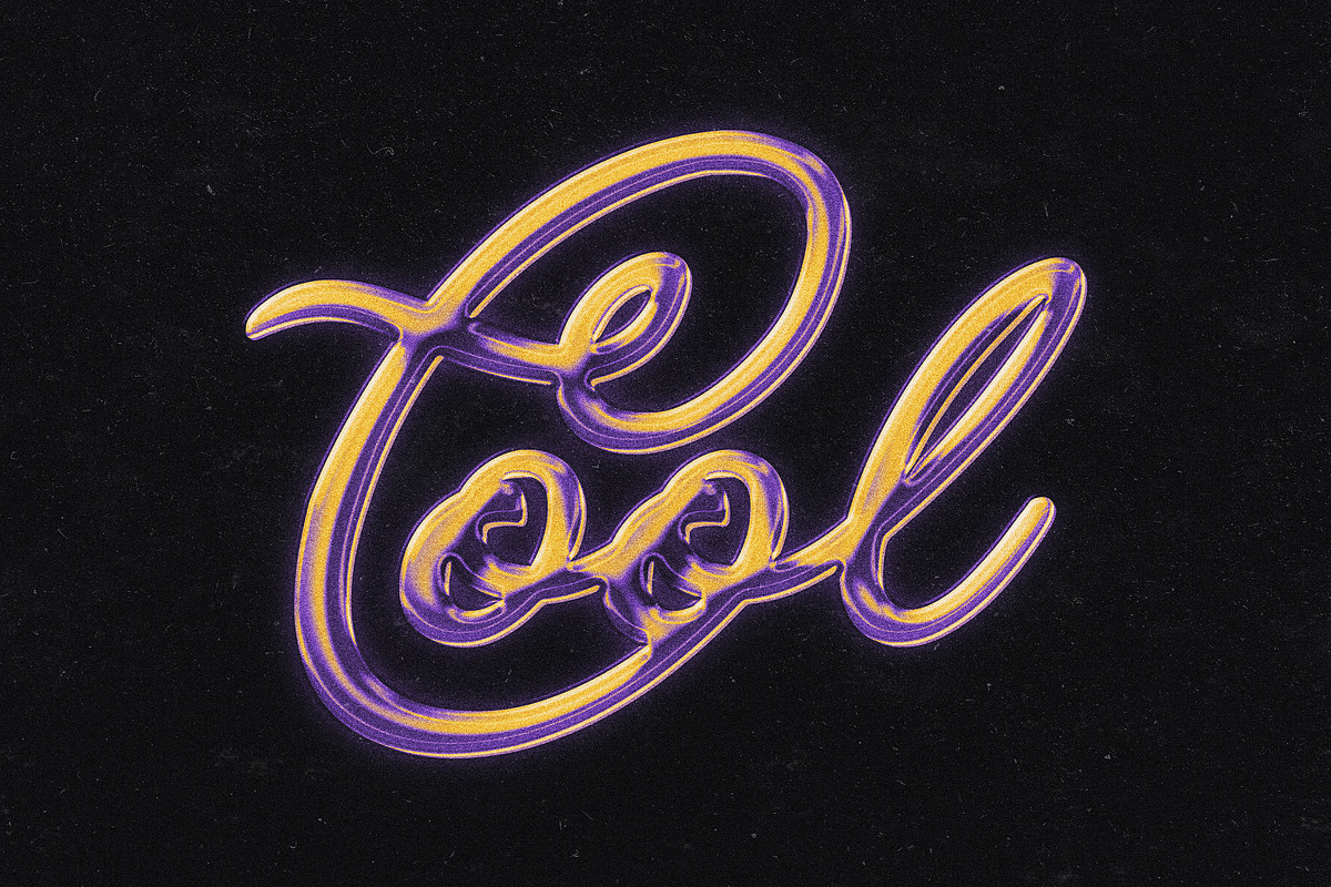 Retro Style Chrome Text Effect, a Layer Style Add-On by Design Squad (Photo 4 of 5)
