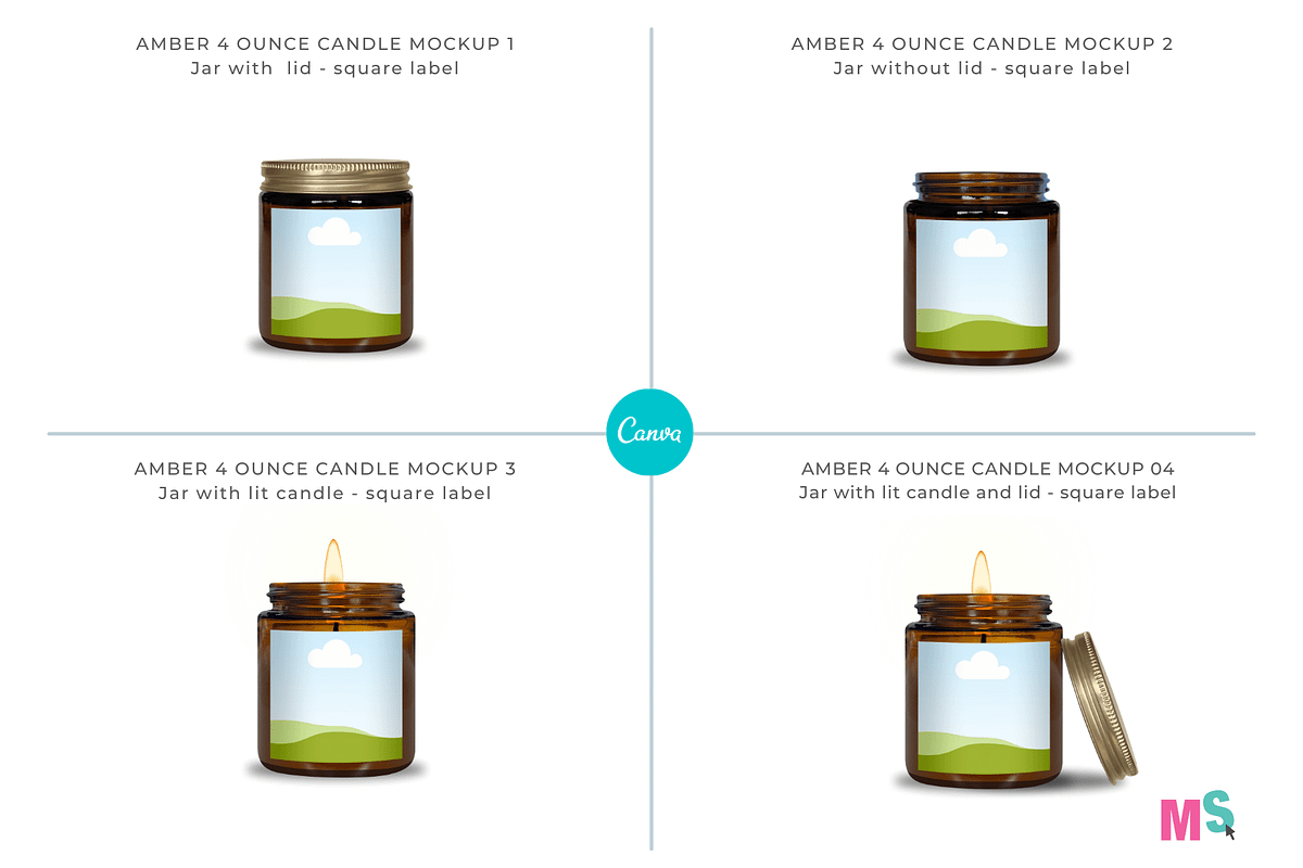 Amber Candle Jar Mockup for Canva, a Mockup by Mockup Scene (Photo 4 of 21)