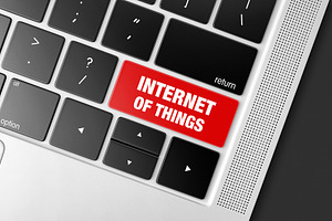 Internet of things key on keyboard, a Technology Photo by BOOCYS