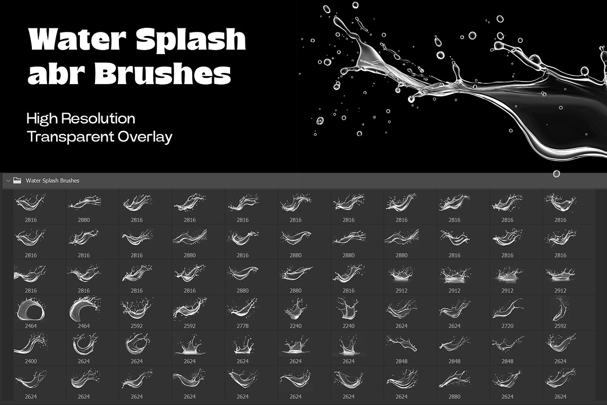 Water Splash PS Brush v2, a Brush Add-On by INTENTFX (Photo 5 of 9)