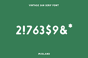 Midland | Vintage Sans Serif Font, a Sans Serif Font by Rough Patch Studio (Thumbnail 8 of 8)