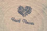 Heart Flower Logo Template, a Branding & Logo Template by N_thirteen (Thumbnail 2 of 3)