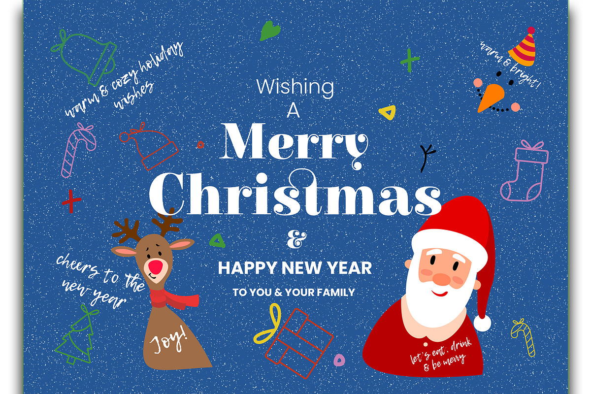 Christmas & New Year Greeting cards, an Invitation Template by designerzDukan (Photo 2 of 2)
