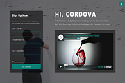 Cordova-Responsive One Page Template, a Bootstrap Template by Script Eden (Thumbnail 1 of 3)