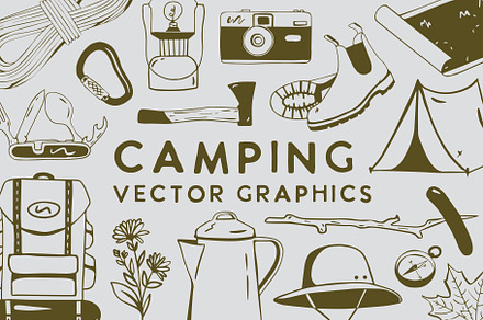 Camping Vector Graphics, an Icon by Sydney Paige
