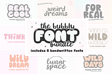 Bubbly Retro Font Bundle
