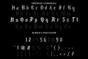 Dark Spire Blackletter Font, a Blackletter Font by PutraCetol Studio (Thumbnail 5 of 11)