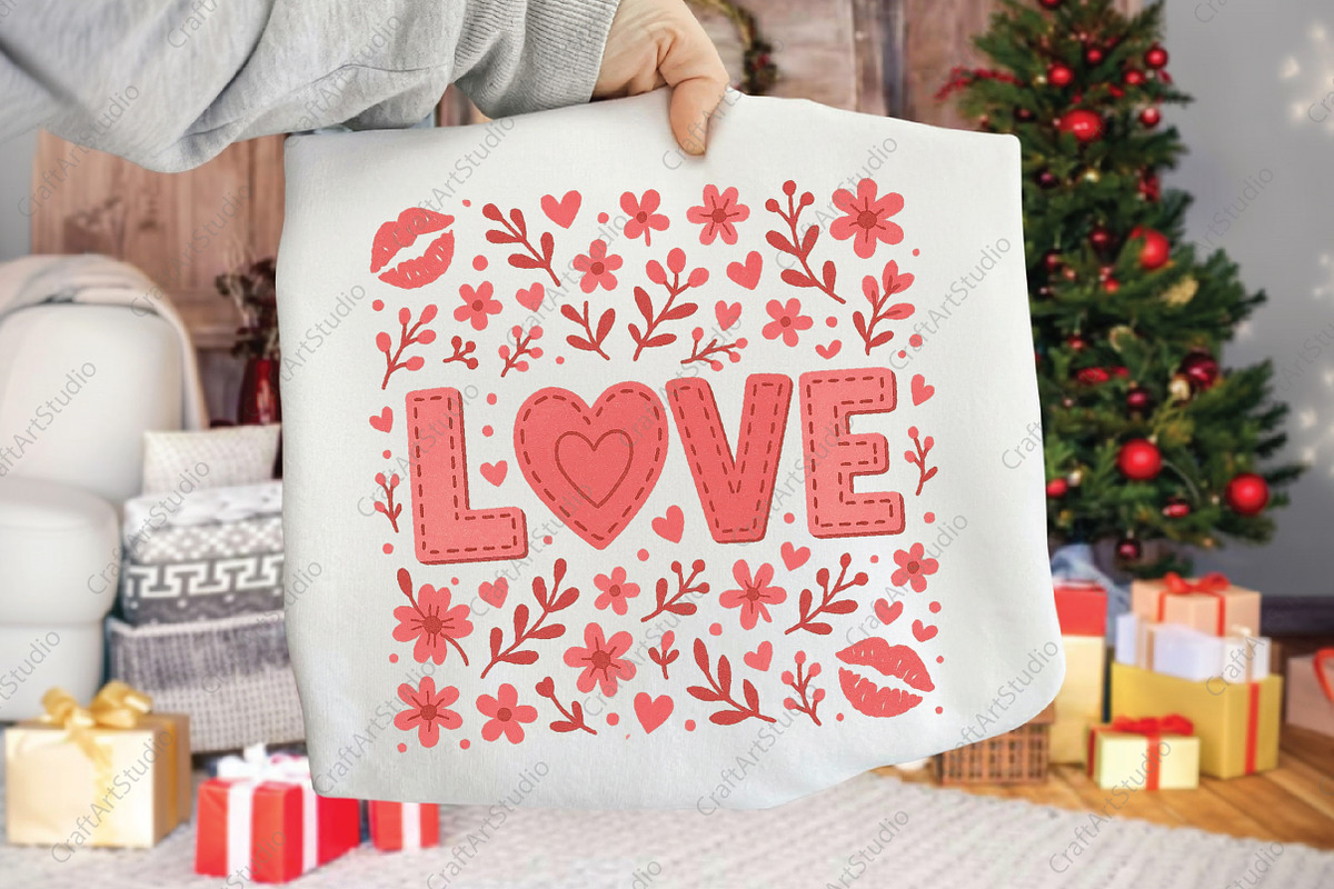 Valentines Love Floral PNG, an Illustration by CraftArtStudio (Photo 3 of 4)