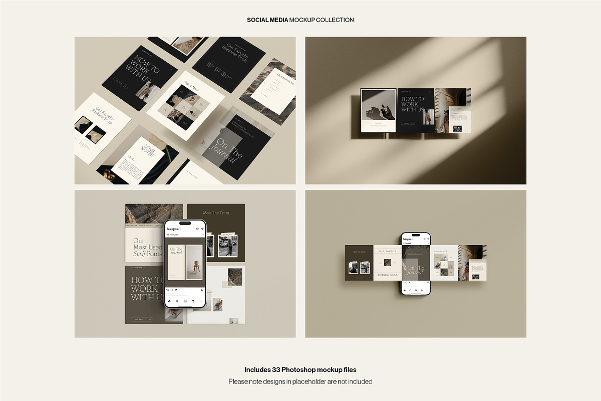 Social Post & Square Mockup Bundle, an iPhone Mockup by Moyo Studio (Photo 8 of 16)