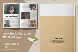 Look Book Template Magazine Design