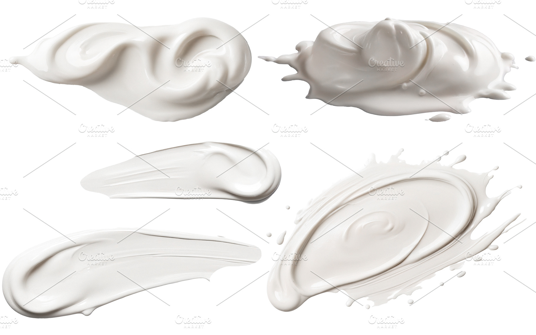 cream smears transparent background, a Beauty & Fashion Photo by itakdalee
