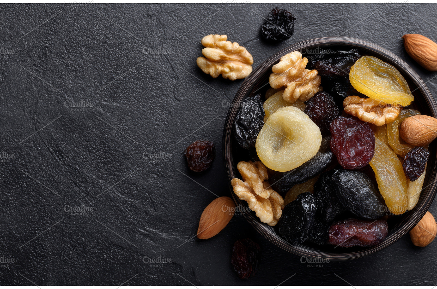 A snack consisting of nuts and, a Food & Drink Photo by ZinetroN