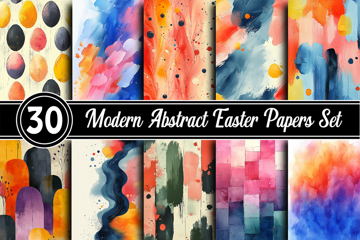 Modern Abstract Easter Papers, a Background Photo by RobertsArt (Photo 1 of 5)