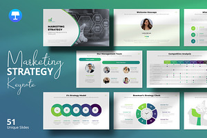 Marketing strategy Keynote Template, a Presentation Template by Design Vault