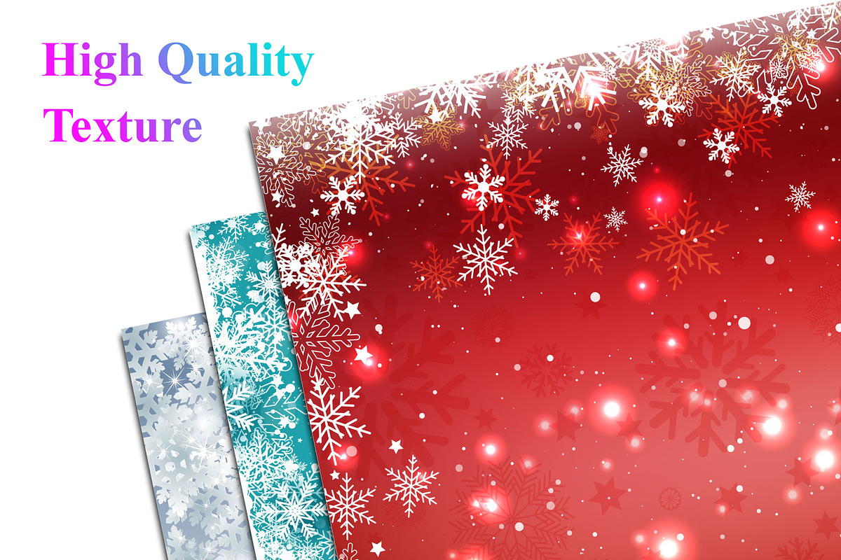 Snowflake Background Bundle, a Decorative Illustration by Digital Studio (Photo 2 of 4)