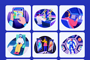 AR and VR Technology Art Set, a Technology Illustration by Brickclay (Thumbnail 8 of 9)