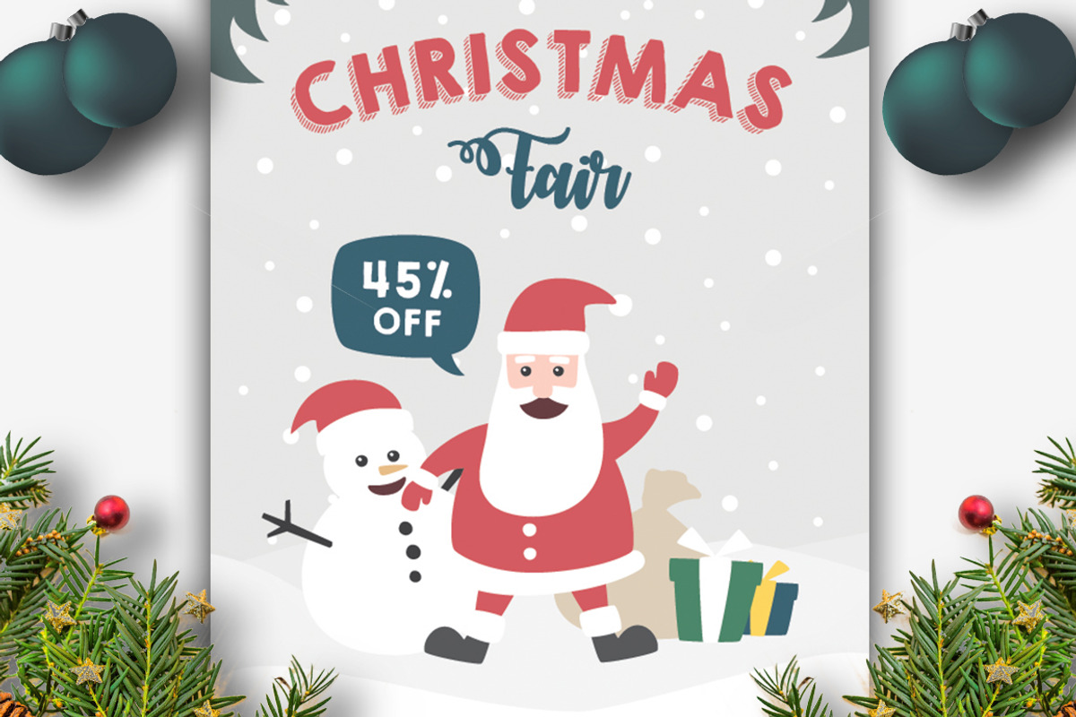 Christmas Fair Flyer, a Flyer Template by kecikreative (Photo 2 of 3)