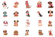 Whimsical Dogs Valentine's Day Clipa, an Illustration by Designworld (Thumbnail 5 of 5)