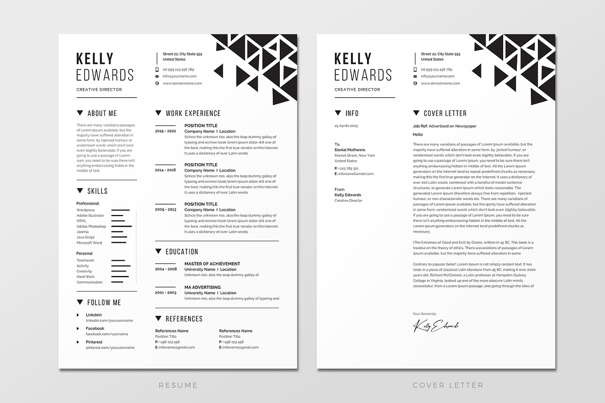 Resume CV, a Resume Template by Creatune (Photo 4 of 6)