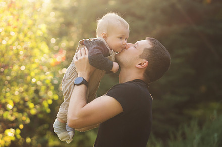 Father with baby boy outdoor, a Person Photo by Elena Vagengeim
