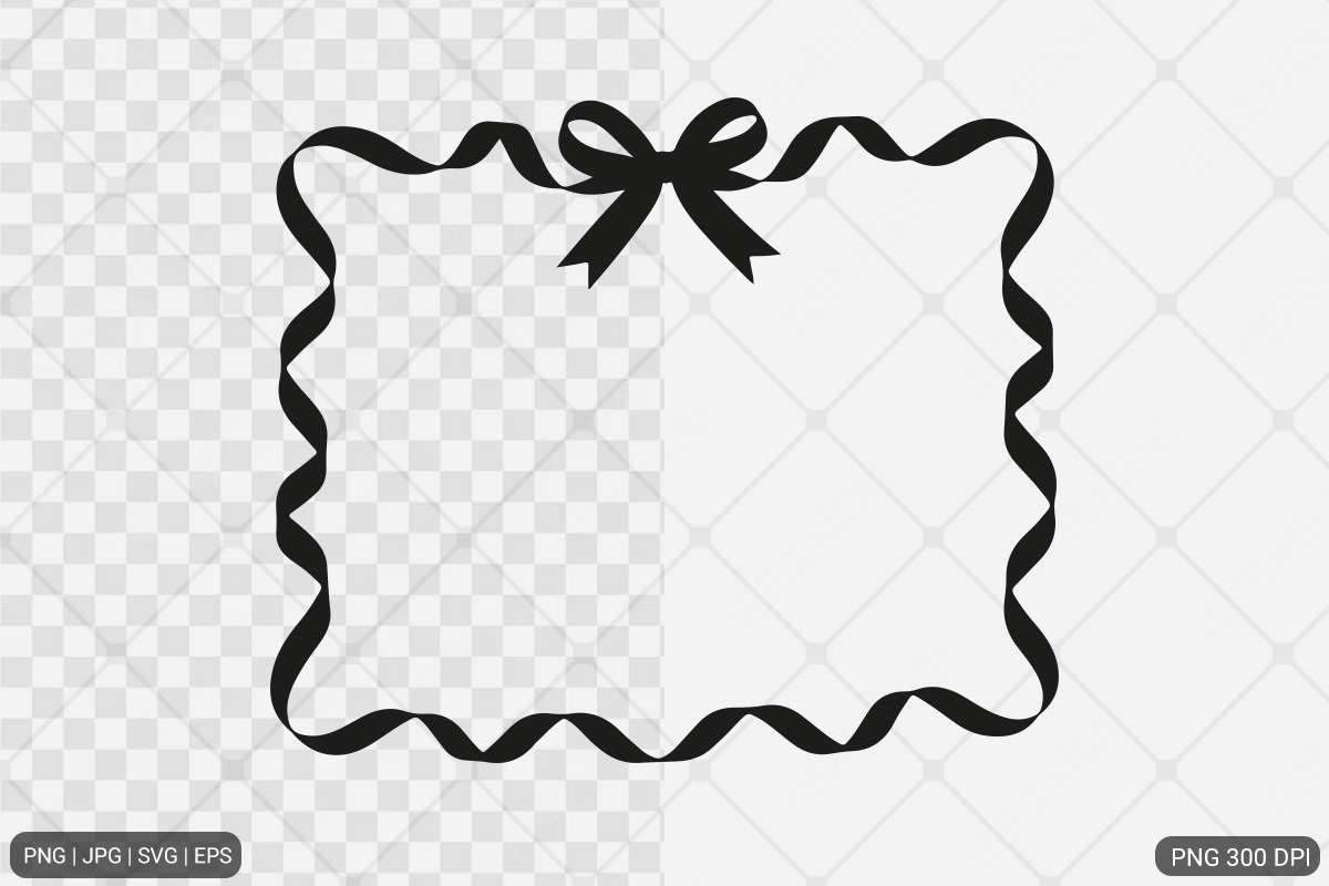 Bow Frame SVG PNG Bundle, an Illustration by Actual Pixel (Photo 6 of 19)