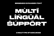 Brigends Expanded Font, a Sans Serif Font by Multype Studio (Thumbnail 8 of 9)
