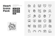 World Heart day, an Outline Icon by erifqizeicon (Thumbnail 1 of 3)