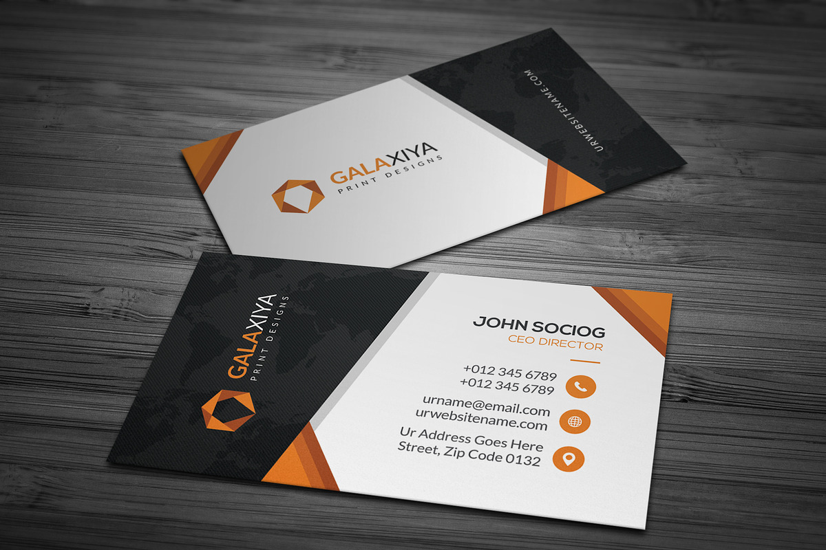 Professional Corporate BusinessCards, a Business Card Template by Galaxiya (Photo 4 of 8)