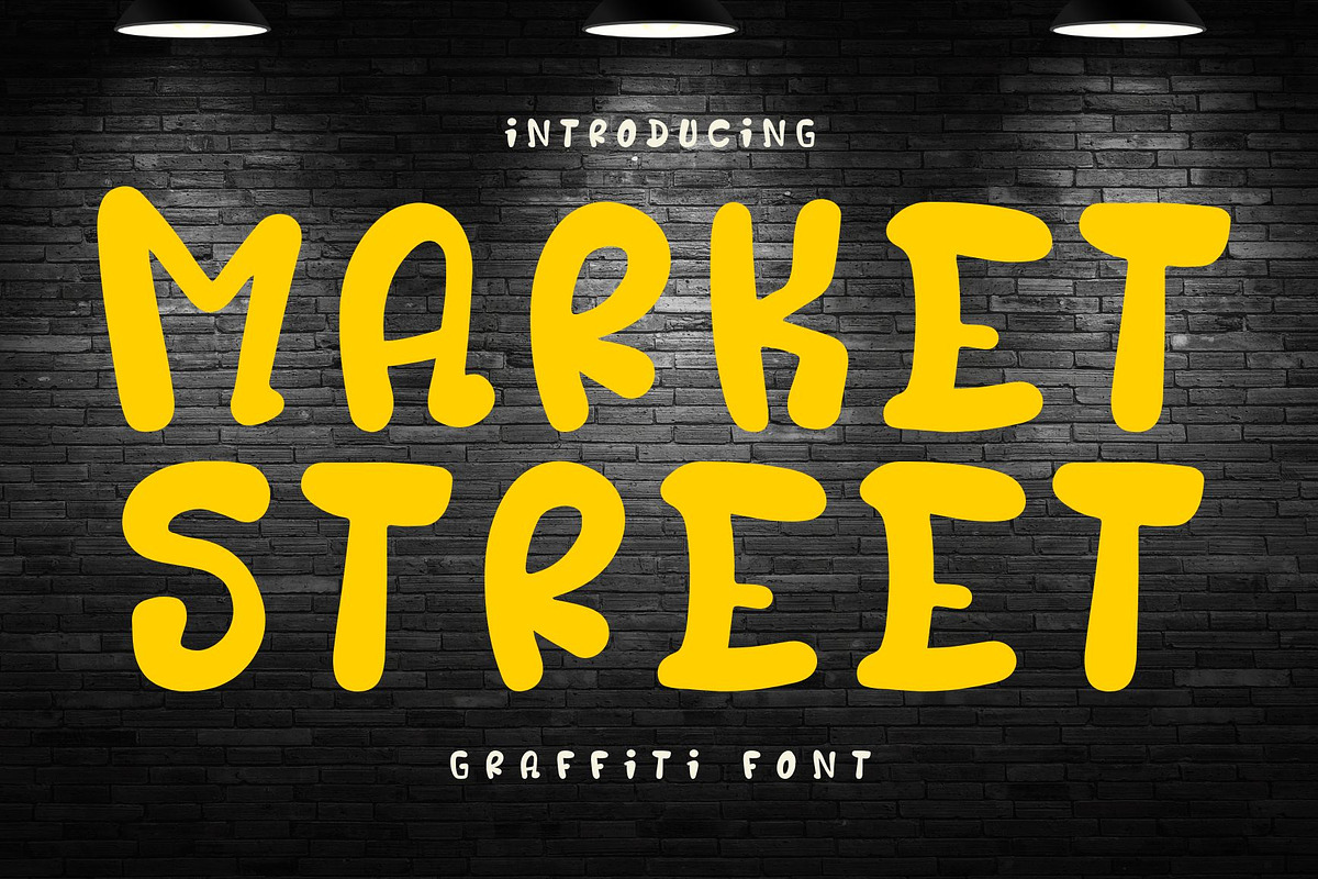Market Street - Graffiti font, a Handwritten Font by Brown Cupple (Photo 1 of 3)