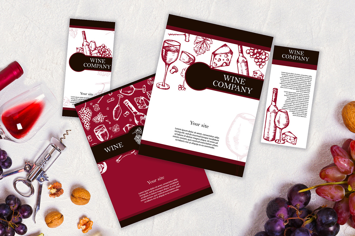 Wine&winery-clipart+bonus, a Food Illustration by Astarte_design (Photo 6 of 9)