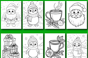 Christmas Coloring Book for Kids, an Animal Illustration by Design Home (Thumbnail 3 of 4)