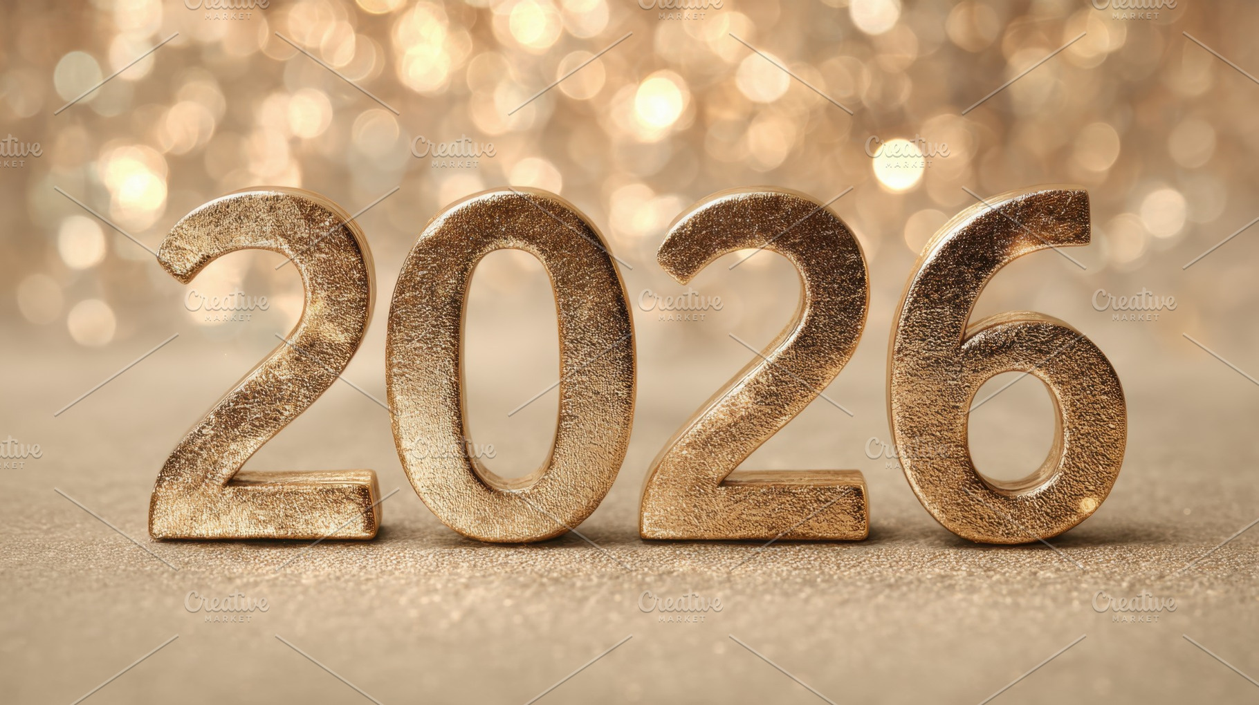 2026 in golden numbers, a Photo by Beautiful things
