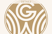 WG GW Wedding Monogram Logo, a Branding & Logo Template by LogoAV (Thumbnail 4 of 6)