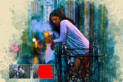 Mixed Watercolor Photoshop Action, an Action Add-On by Design Forest (Thumbnail 3 of 6)