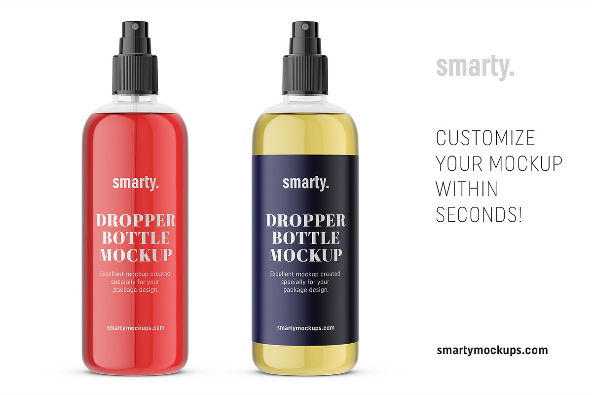 Transparent atomizer bottle mockup, a Pens & Pencil Mockup by Smarty Mockups (Photo 3 of 5)