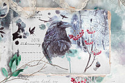 Winter fall bundle. all in 1, an Animal Illustration by Alisa Mikibith Art (Thumbnail 4 of 30)