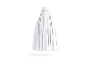 White Women's Muslim Burqa 3D Model