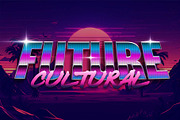 Neon Retro Text Effect Pack, a Layer Style Add-On by Sixtysix Labs (Thumbnail 9 of 9)