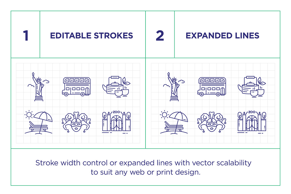 Travel Line Icon Set, an Outline Icon by iStar Design (Photo 4 of 8)