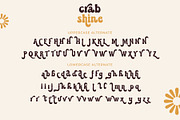 Crab Shine - Cool Retro Font, a Handwritten Font by Airotype (Thumbnail 11 of 12)