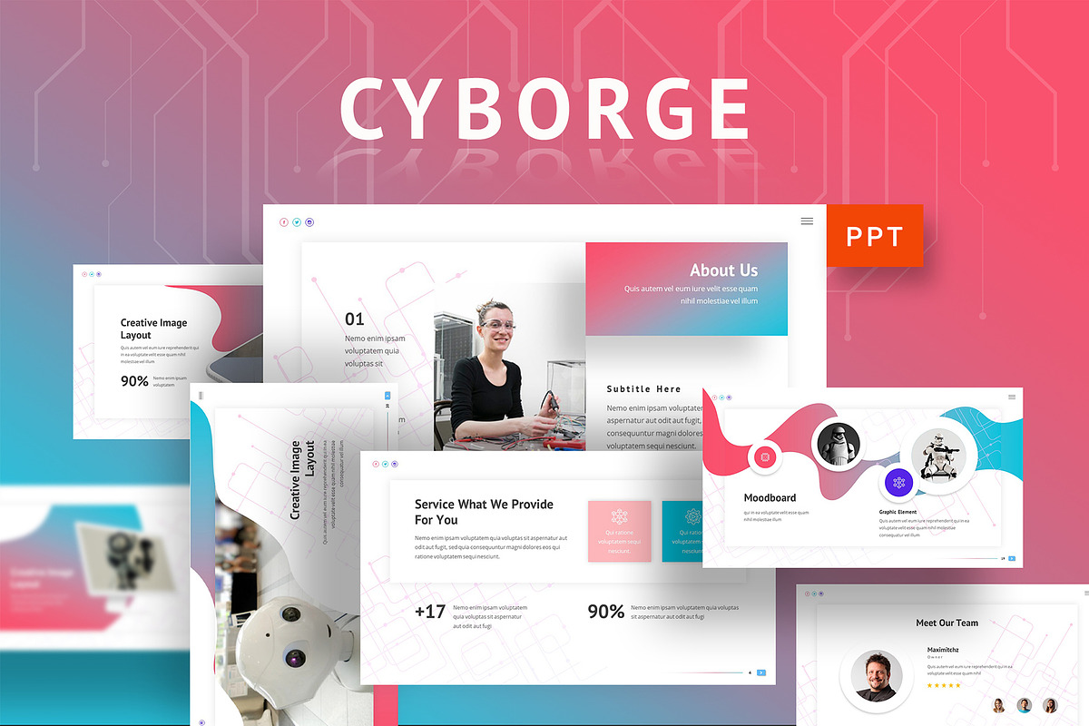 Cyborge - Ai Powerpoint Template, a Presentation Template by Jegtheme (Photo 1 of 4)