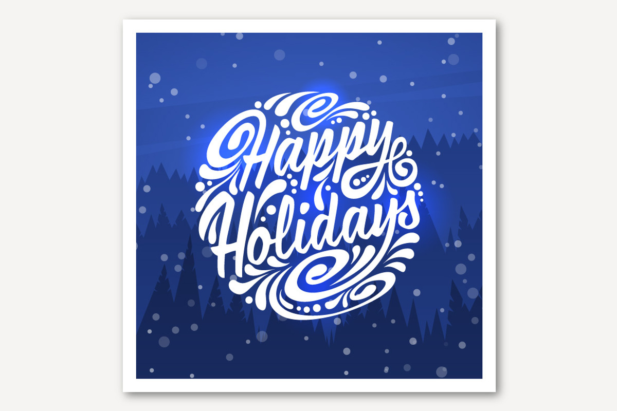 Happy Holidays, a Card Template by Greeek