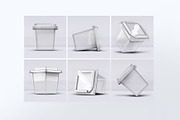 Transparent Food Box Mock-Up, a Packaging Mockup by DesignRushMarket (Thumbnail 2 of 7)