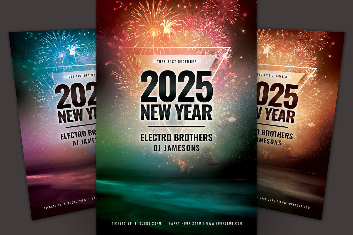 New Year Flyer, a Flyer Template by styleWish
